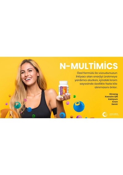 N-Multimics Multivitamin ve Multimineral İçeren Takviye Edici Gıda 30 Kapsül