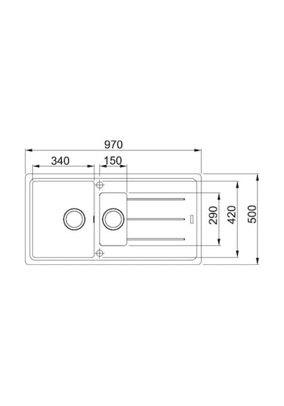 Franke Basis BFG 651 Granit Eviye Slate Gri