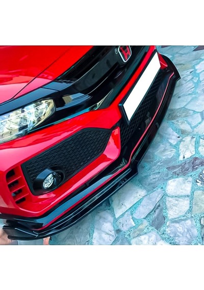 Honda Civic Fc5 Typer 3 Parça Ön Tampon Lipi (Plastik)