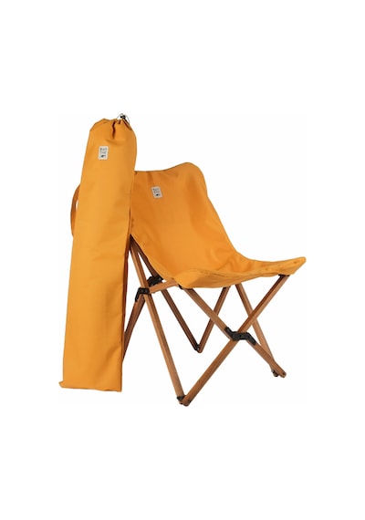 Bag The Joy Ahşap Kahverengi İskelet - Hardal Kılıf Sandalye Hardal