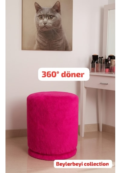 Makyaj Pufu, Eliza Puf 360 Derece Döner Makyaj Yapma Rahatlığı Sunar Fuşya