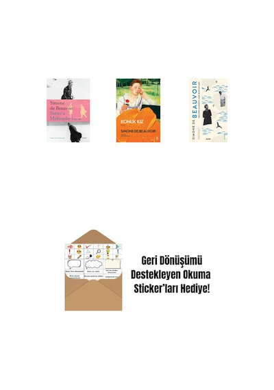 Sartre A Mektuplar 1: 1930-1939 + Konuk Kız + Müphemlik Ahlakı Üzerine - Pirus Ve Sineas + Okuma Sticker'ları