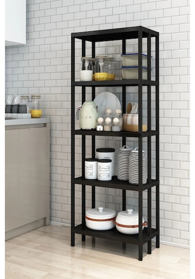 Scarlet Banyo Rafı Organizer Çok Amaçlı Raf Banyo Raf Siyah
