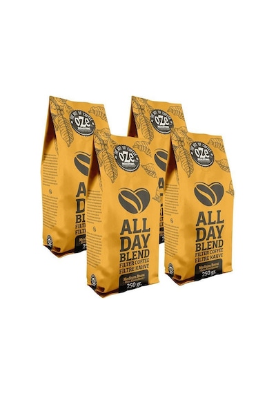 Oze All Day Blend Filtre Kahve 4 x 250 G Makine Kağıt Filtre - Metal Filtre