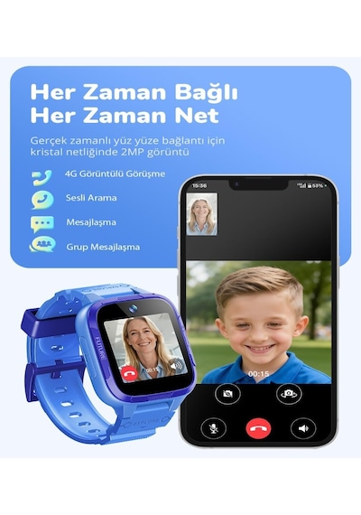 360 E3 Pro Akıllı Çocuk Saati Mavi Yok