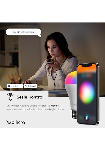 Bilicra Mood Akıllı Ampul 11 W
