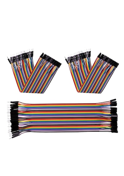 3x40 Adet Jumper Kablo , Erkek Dişi, Kablo Geçmeli Köprü 28awg Te