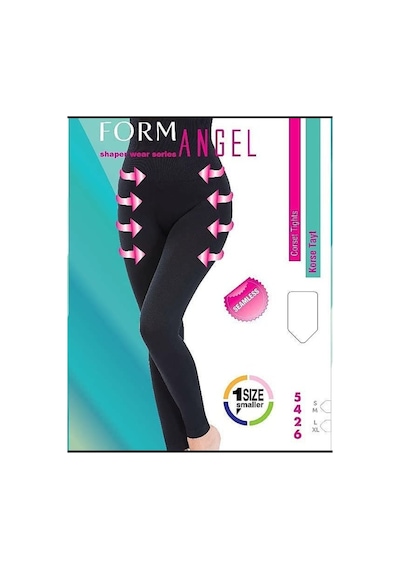 Formangell Form Angel Yüksek Bel Korseli Tayt SiYAH