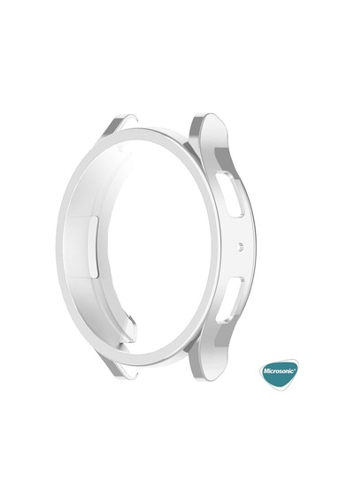Samsung Galaxy Watch 6 40mm İçin Kılıf Ekranı Tam Kaplayan 360 Full Round Soft Silicone Gümüş Galaxy Watch 6 40mm İle Uyumlu Kılıf - Gümüş Çok Renkli Samsung Galaxy Watch 6 40mm İçin Kılıf Ekranı Tam Kaplayan 360 Full Round Soft Silicone Gümüş Galaxy Watch 6 40mm İle Uyumlu Kılıf - Gümüş Çok Renkli