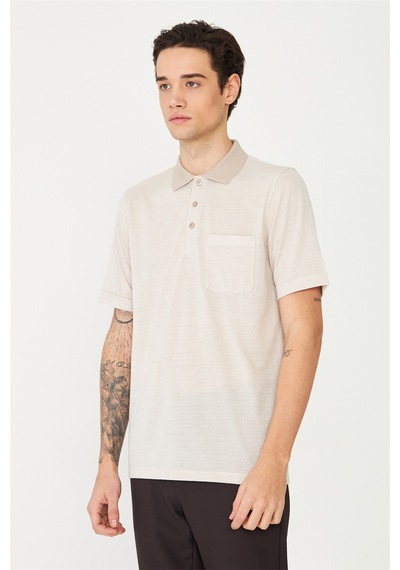 Taş Polo Yaka T-shirt Taş