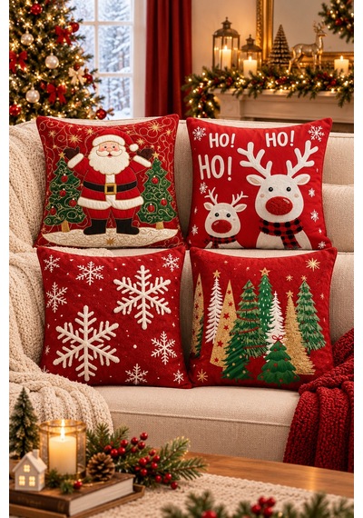 4'lü Yılbaşı Dekoratif Kırlent Kılıfı Set Noel Baba Ren Geyiği & Ağaç Christmas Baskılı Dekoratif Kırlent 2027 Yılbaşı Dekorasyon Hediye 4lü Set Çift Taraf Baskı Noel1 - 800006344 Noel1 4'lü Yılbaşı Dekoratif Kırlent Kılıfı Set Noel Baba Ren Geyiği & Ağaç Christmas Baskılı Dekoratif Kırlent 2027 Yılbaşı Dekorasyon Hediye 4lü Set Çift Taraf Baskı Noel1 - 800006344 Noel1