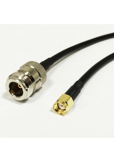 Wireless Pigtail Anten Kablosu 50 Cm N Dişi-RP SMA Erkek