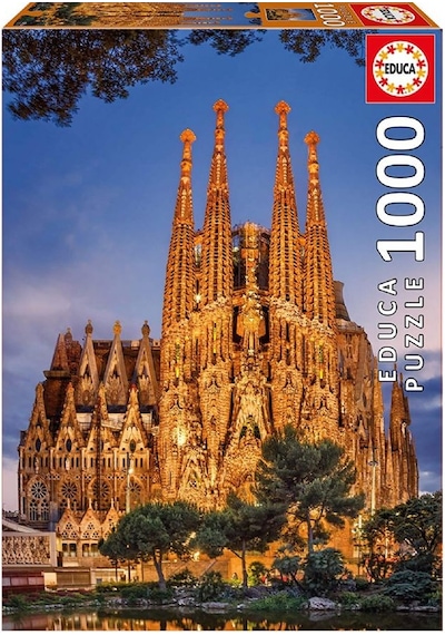 Educa (17097) 1000 Parça İspanya Sagrada Ailesi Puzzle