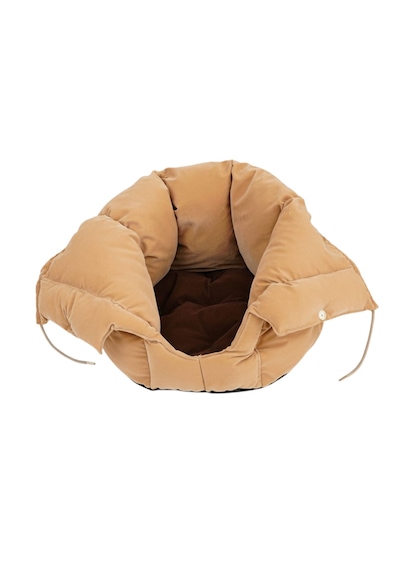 Reyo Max Design Maxie Dream Pouch Kedi Yuvası Ve Köpek Yatağı Latte Yumuşak, Konforlu Peluş Kedi Evi Ve Evcil Hayvan Yatağı