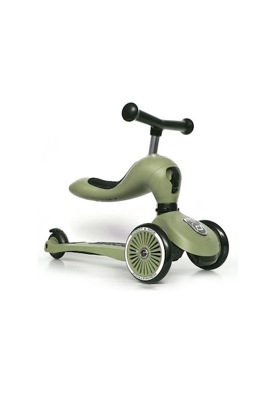 Scoot And Ride Highwaykick 1 Oturaklı Çocuk Scooter Olive 160629-00001