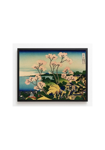Hokusai Tokaido Üzerinde Shinagawa Gotenyama Çerçevesiz Poster 30x42 Cm A3 Tablo Japon Sanatı