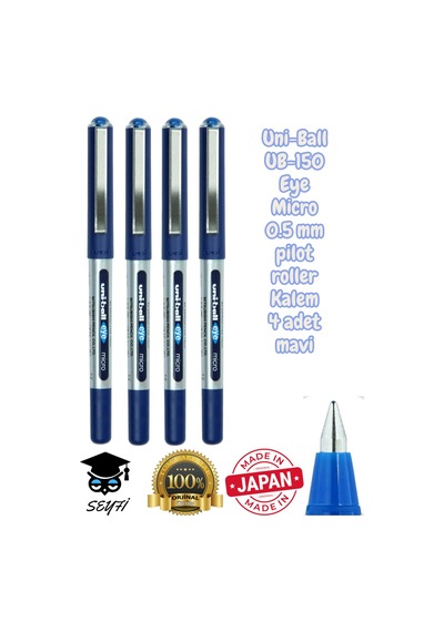 0.5 Mm Pilot Roller Kalem Ub-150 Mikro Eye Uni-ball Made İn Japan %100 Orjinal Çok Renkli