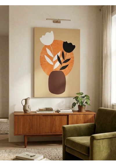 Tablo 60x90 Cm Büyük Boy Kafe Ve Salon Hediyelik Duvar Aksesuarı Kahverengi