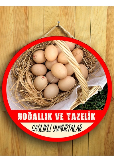 Mayeka Şarküteriler Marketler Yumurtacılar İçin Yumurta Duvar Kapı Tablo Ahşap Askılı Pano Tabela