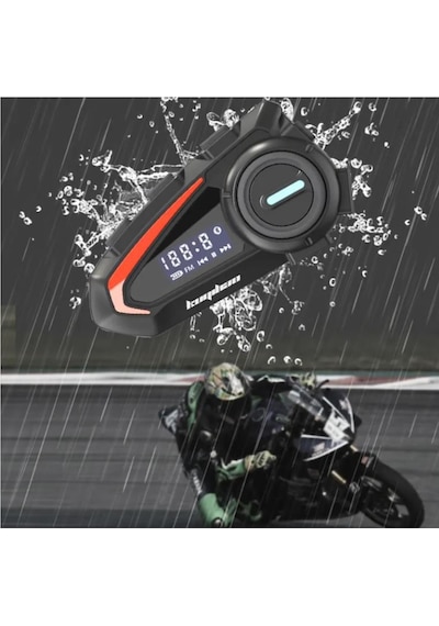 Fm Radyolu Kask Kulaklığı Su Geçirmez Bluetooth 5.3 Motosiklet Kask Kulaklık