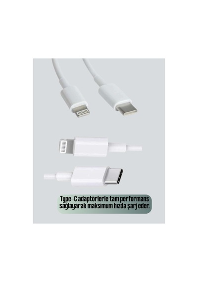 Yüksek Saflıkta Bakır Çekirdekli 30w Hızlı Şarj Kablosu Siyah