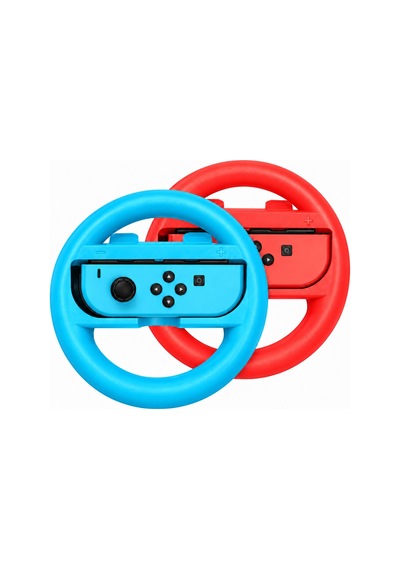 Switch Joycon Direksiyon Seti Mario Kart Yarış Aksesuarı Ns Joy-con Grip Renkli 2 Adet
