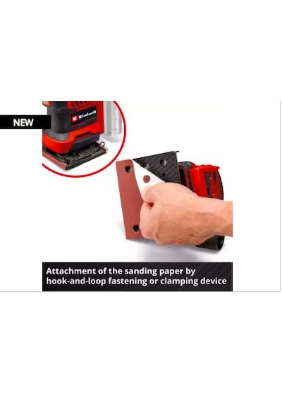 Einhell TE-OS 18/113 3X Li - Solo Akülü Avuç içi Zımpara - 4460730 Einhell TE-OS 18/113 3X Li - Solo Akülü Avuç içi Zımpara - 4460730