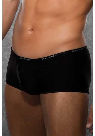 Doreanse Erkek Polyamid Mini Paça Boxer 1590-Orman Beyaz - Siyah