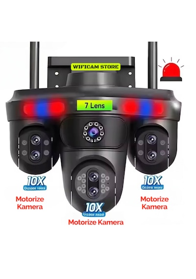7 Lens 4 Görüntü 10x Hibrit Zoom Ptz Güvenlik Kamerası