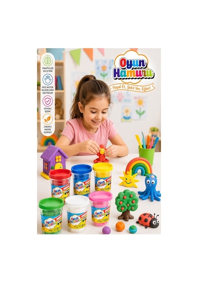 Oyun Hamuru 6 Renk 780gr 1 Paket Nova Color 6 Lı Oyun Hamuru Kurumaya Karşı Dirençli Okul Öncesi Kreş Yumuşak Dokulu Çok Renkli Oyun Hamuru 6 Renk 780gr 1 Paket Nova Color 6 Lı Oyun Hamuru Kurumaya Karşı Dirençli Okul Öncesi Kreş Yumuşak Dokulu Çok Renkli