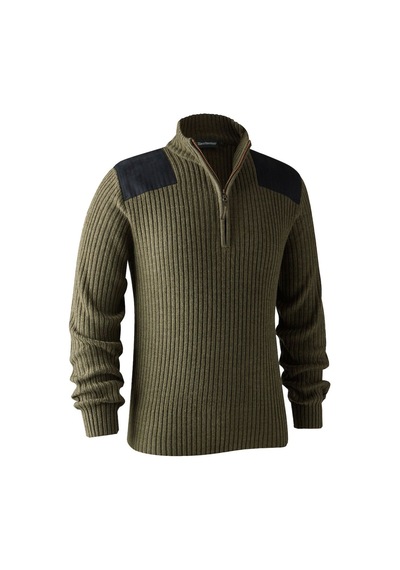 Deerhunter Rogaland Yarım Fermuarlı Yeşil Kazak 2xl