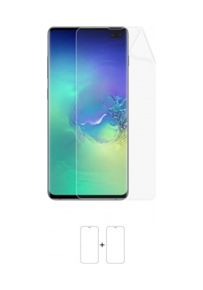 Galaxy S10 Plus Ekran Koruyucu 1+1 Ön Poliüretan Film
