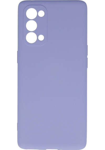 Newface Oppo Reno 5 Pro Kılıf Nano İçi Kadife Silikon - Lila lila