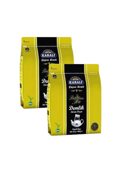 Karali Premium Demlik Poşet Siyah Çay 25'li 2 Adet