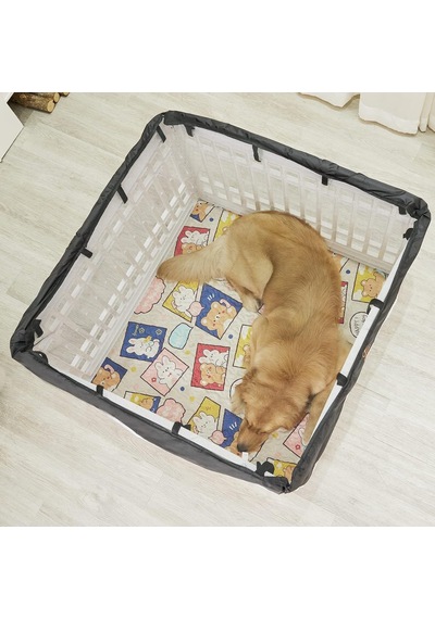 Pjyucien Makinede Yıkanabilir Kare Köpek Oyun Parkı Matı, 36 İnç Genişliğinde, Kaymaz Pet Kalem Pee Pad, İç/dı