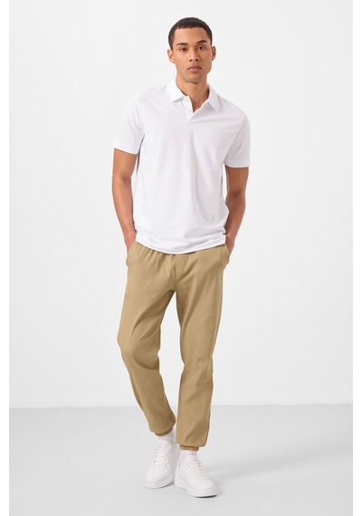 Tommylife Koyu Bej Standart Fit Dokuma Hafif Esnek Chino Erkek Pantolon - 82176 KOYU BEJ Koyu Bej