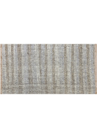 Bej Rengi El Dokuma Çaput Pala Yün Kilim