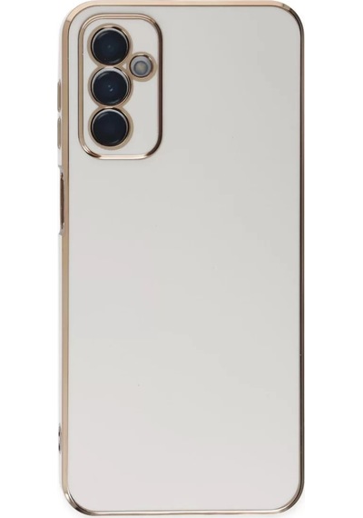 Newface Samsung Galaxy M23 Kılıf Volet Silikon - Beyaz