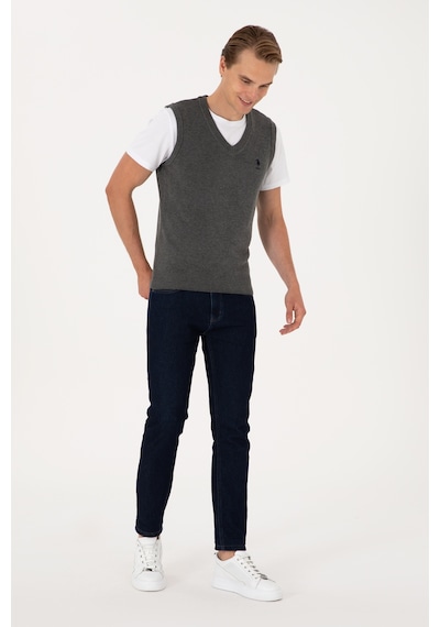 U.s. Polo Assn. Erkek Antrasit Melanj Süveter 50316843-vr081 Antrasıt Melanj