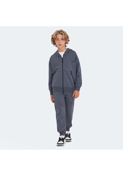 Slazenger LOCAL IN Unisex Çocuk Eşofman Takımı Koyu Gri