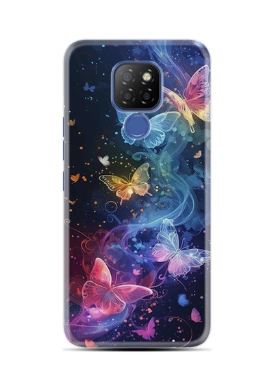 General Mobile Gm9 Pro Kılıf Boutique Baskılı Resimli Neon Kelebekler Pcode -092