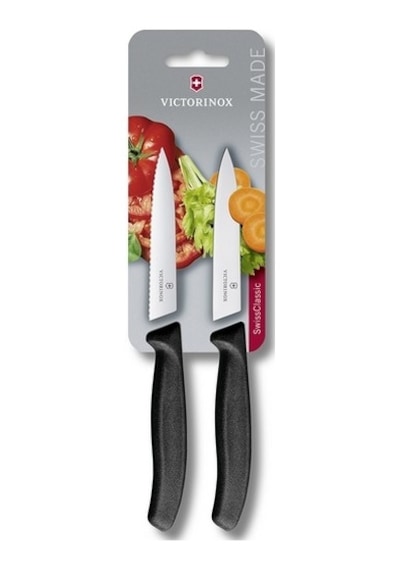 Victorinox 10 CM Düz ve Testere Ağızlı Soyma Bıçak Seti 6.7793.b