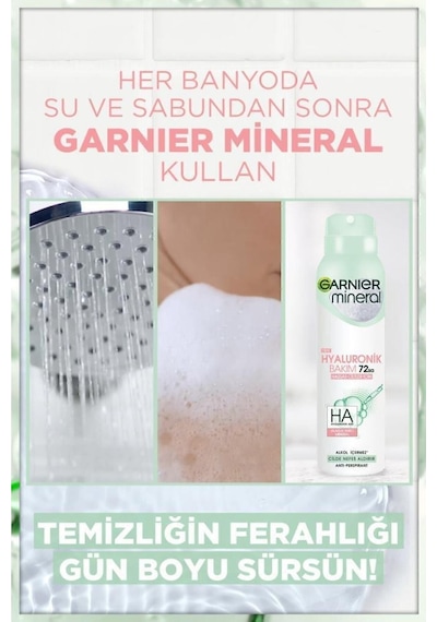 Mineral Hyaluronik Bakım Sprey Deodorant 5'li Set