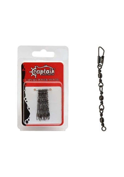Captain 5095 3 Zincir Klips 5li Paket Black Nikel Standart - 12