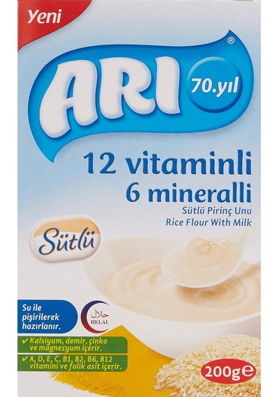 Mama 12 Vitaminli 6 Mineralli Sütlü Pirinçli,200 Gr