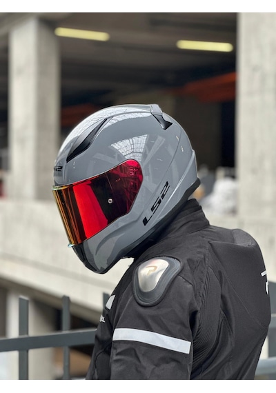 Ls2 Rapid 2 Race Nardo Gri Kask + Şeffaf Vizör Çok Renkli
