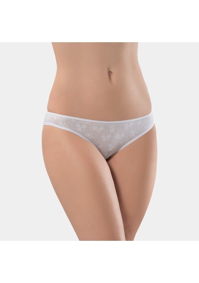 Türen Kadın Jakarlı 2'li Pamuklu Bikini Külot 256/beyaz Beyaz
