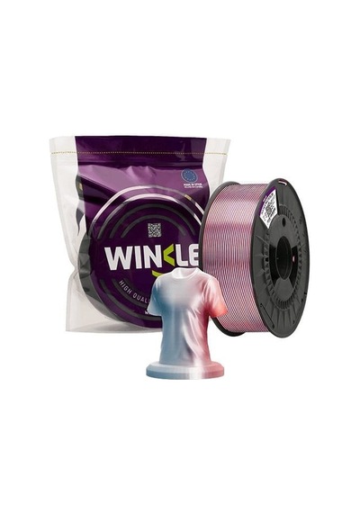 Winkle Pla Silk Multicolor Filament Blue-whıte-red 1.75mm 1 Kg