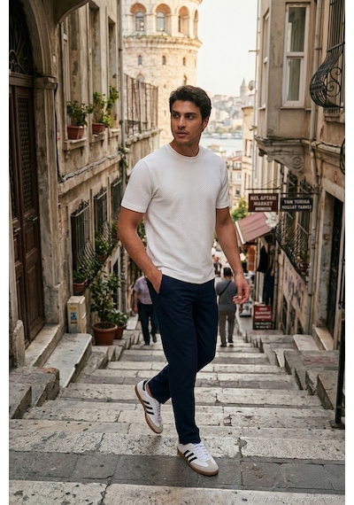 Buratti Erkek T Shirt 5904115 Ekru