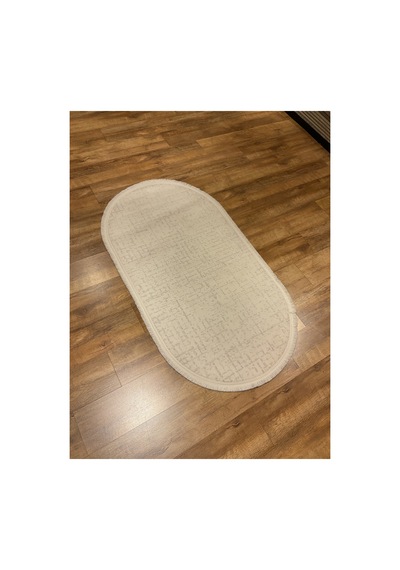 Tuval 1009 Krem Oval Halı